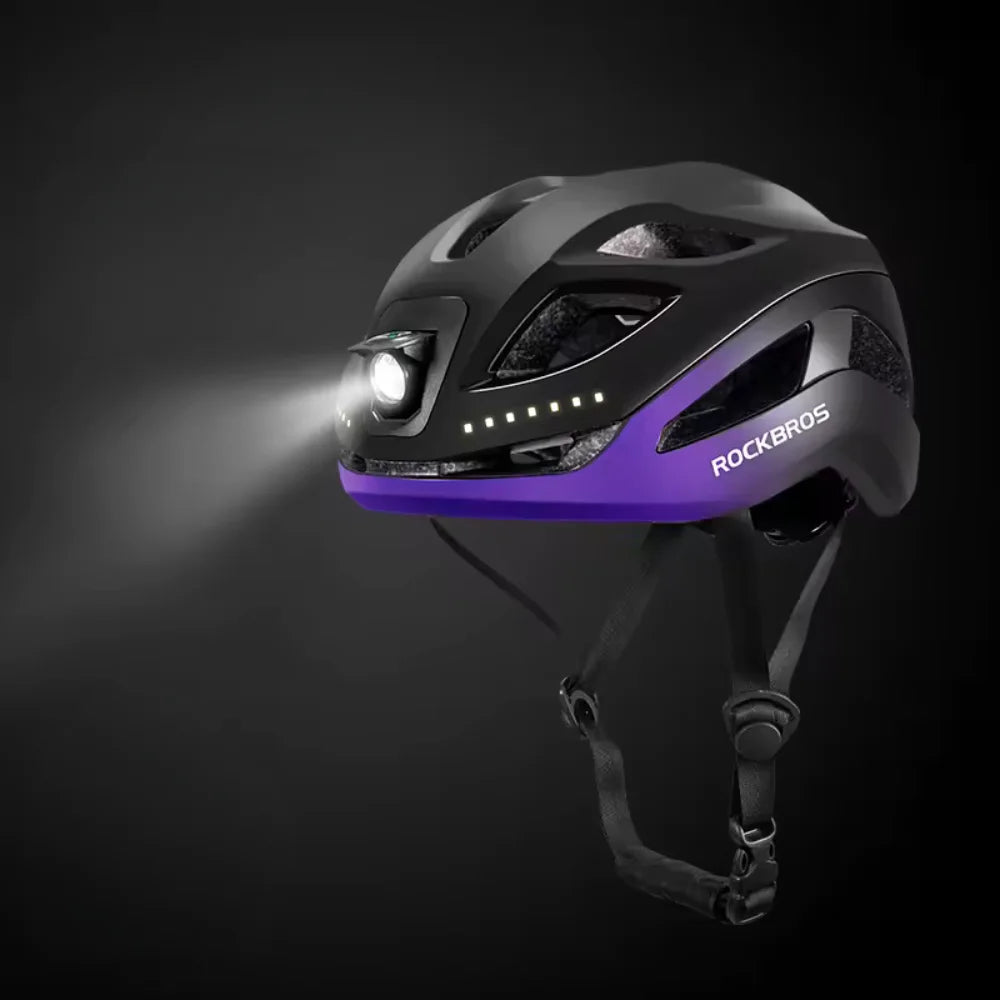 RAY | Kask Rowerowy z Reflektorem LED High-Power