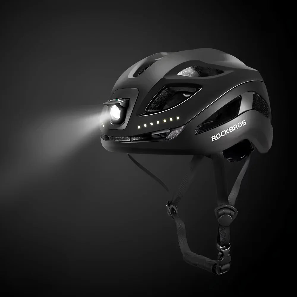 RAY | Kask Rowerowy z Reflektorem LED High-Power
