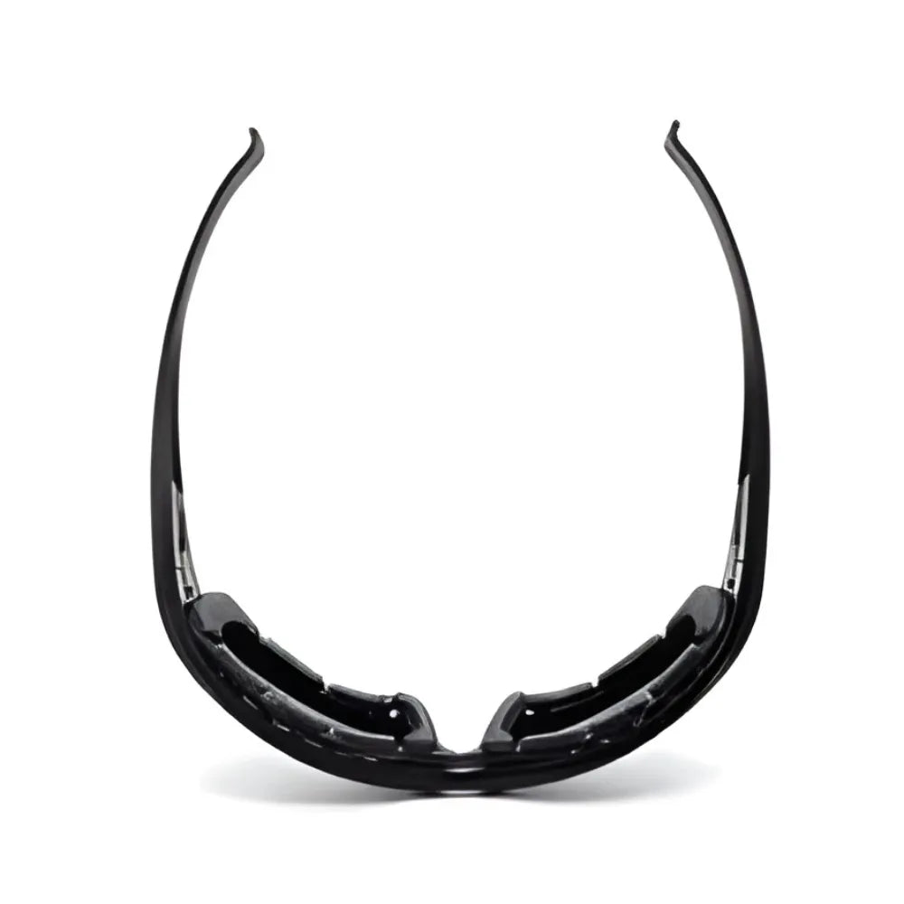 Top view of X7 tactical military polarized goggles highlighting sturdy frame and padded cushion.